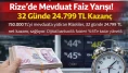 Rizeliler Ocak’ta Mevduat Faiz Yarışında Kazanıyor