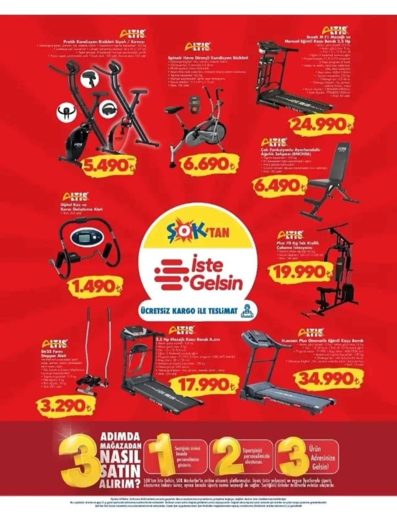 ŞOK'un 29 Ekim-4 Kasım 2025 Aktüel Ürünler Kataloğu Duyuruldu! Koşu Bandı Raflardaki Yerini Alıyor! 1