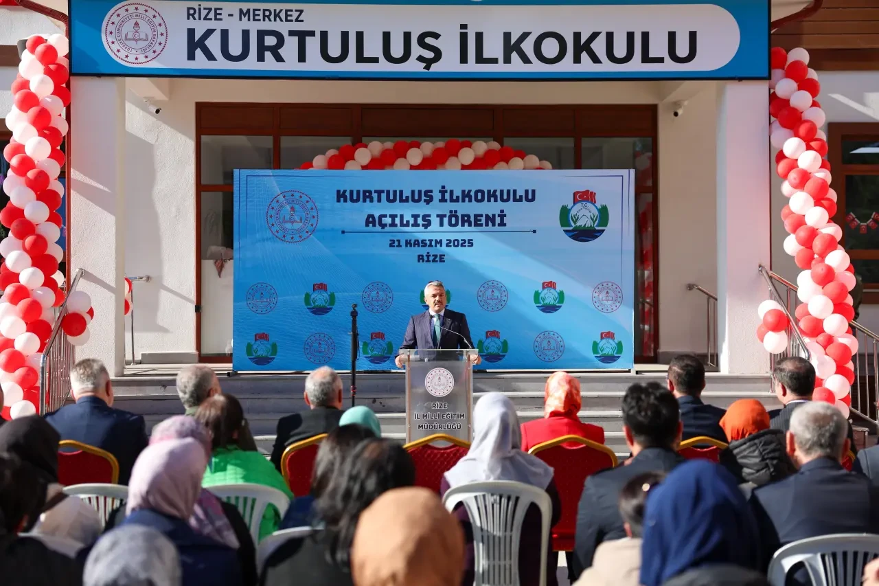 Rize’de Kurtuluş İlkokulu Yeni Binasıyla Eğitim-Öğretime Açıldı 11