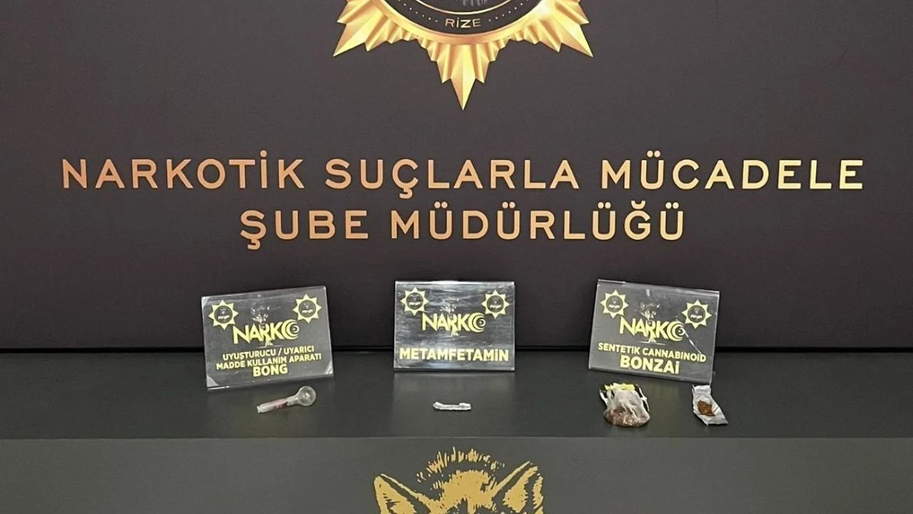 Rize'de uyuşturucu operasyonu: Büyük miktarda sentetik hammade ele geçirildi!