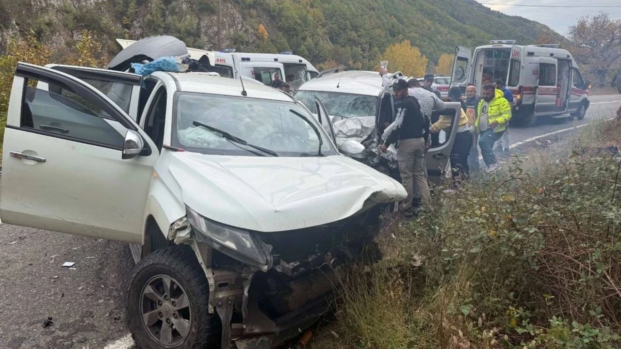 Artvin'de trafik kazasında 4 kişi yaralandı
