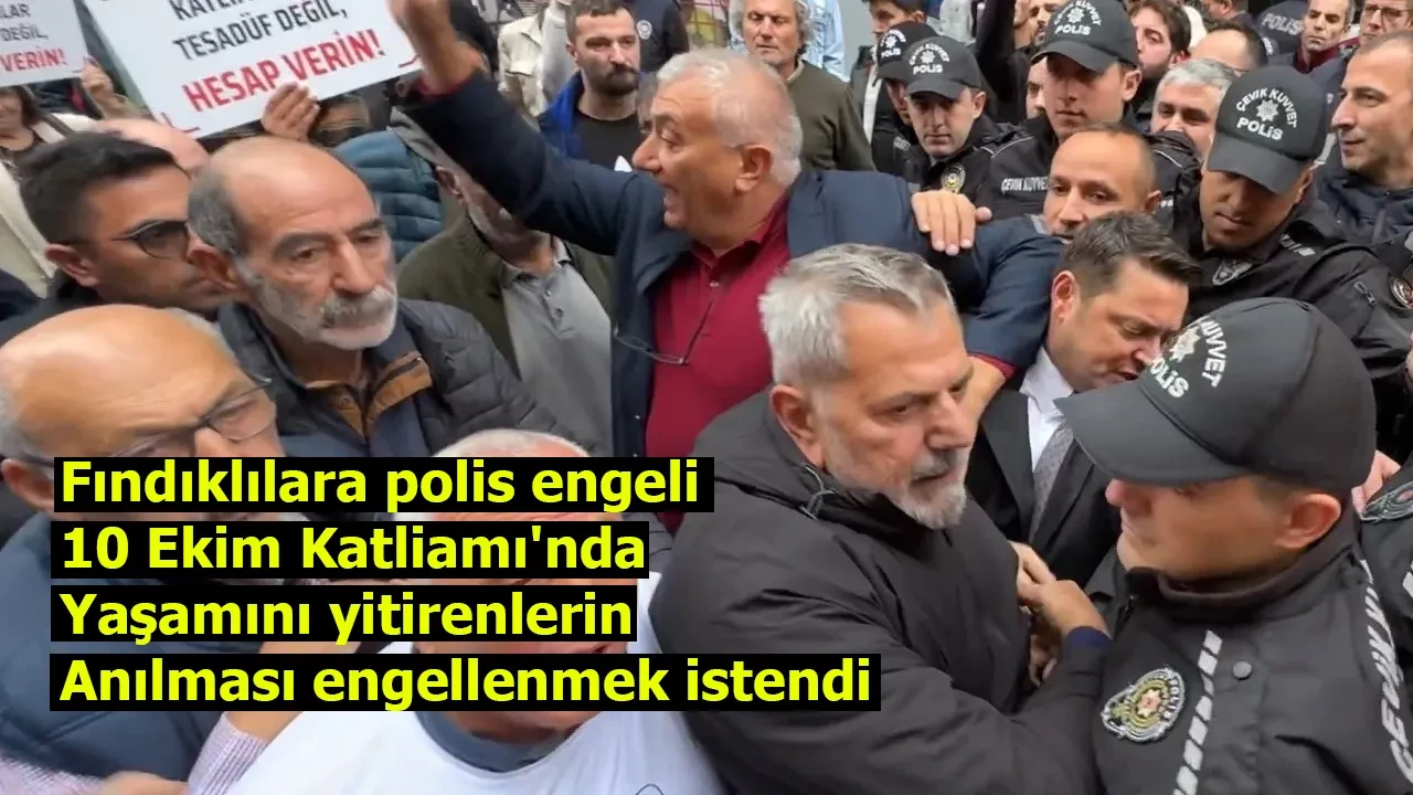 Fındıklılara polis engeli: 10 Ekim Katliamı'nda yaşamını yitirenlerin anılması engellenmek istendi