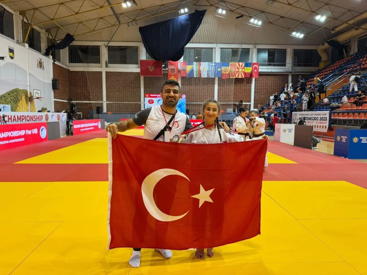 Erzurumlu Elif Su Esenboğa, Balkan Judo Şampiyonası'nda bronz madalya kazandı