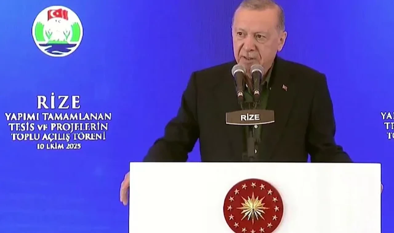Cumhurbaşkan Erdoğan sözü Rize'den verdi: Gazze'ye yardım ve yeniden imar sözü
