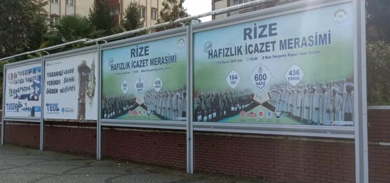 Rize'de Hafızlık İcazet Merasimi İçin Hazırlıklar Tamamlandı