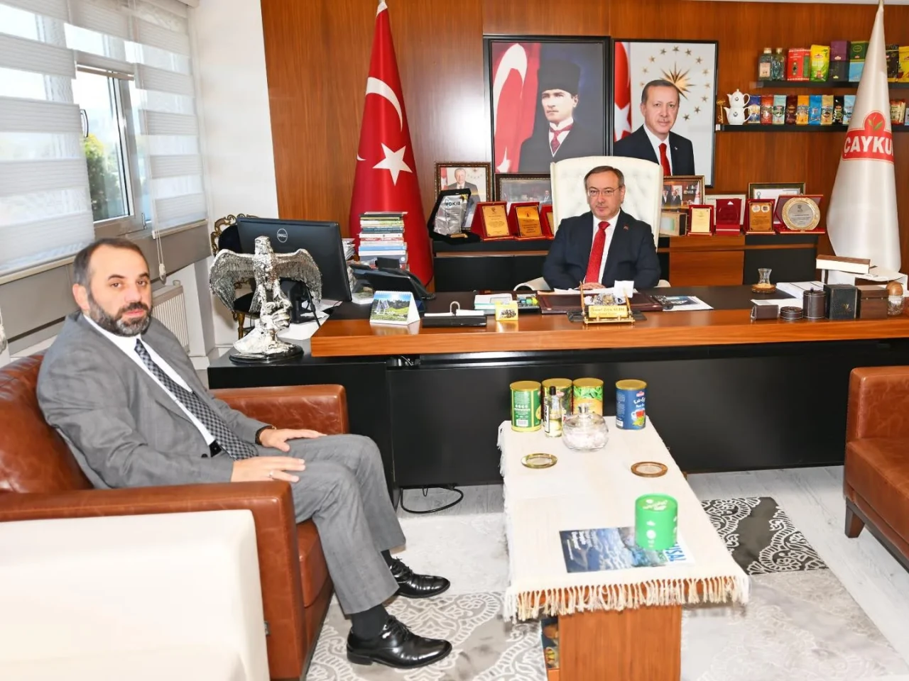 Rize İl Müftüsü Naci Çakmakçı’dan ÇAYKUR Genel Müdürü Yusuf Ziya Alim’e Ziyaret