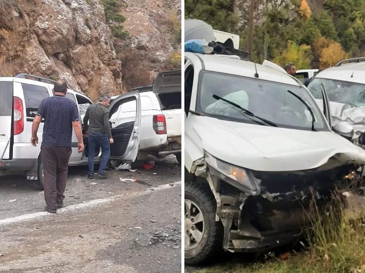 Artvin'de zincirleme kaza: 4 yaralı