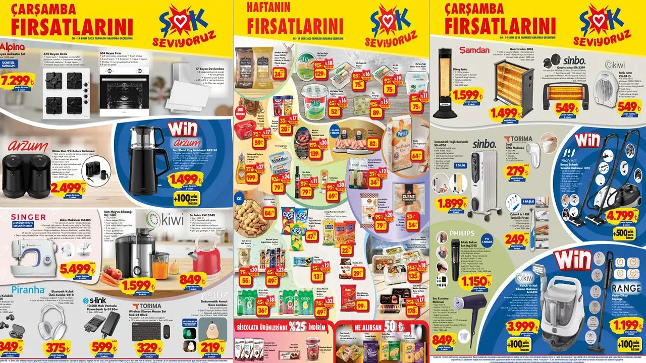 "ŞOK Marketler'den 15 Ekim Çarşamba için Kaçırılmayacak Fırsatlar!"
