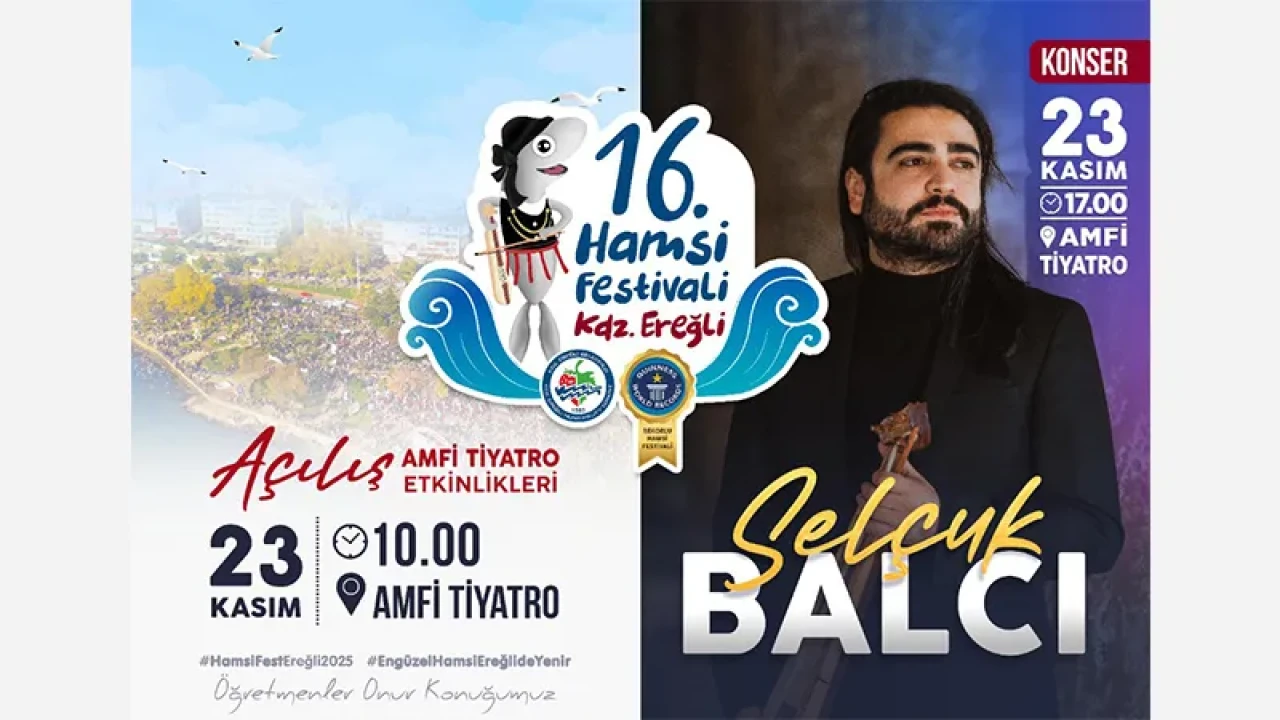 16. HAMSİ FESTİVALİ 23 KASIM PAZAR GÜNÜ YAPILACAK