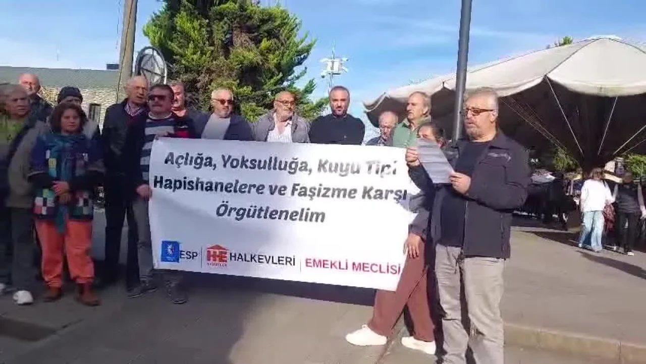 Rize'de yoksulluk ve kuyu tipi hapishaneler protesto edildi