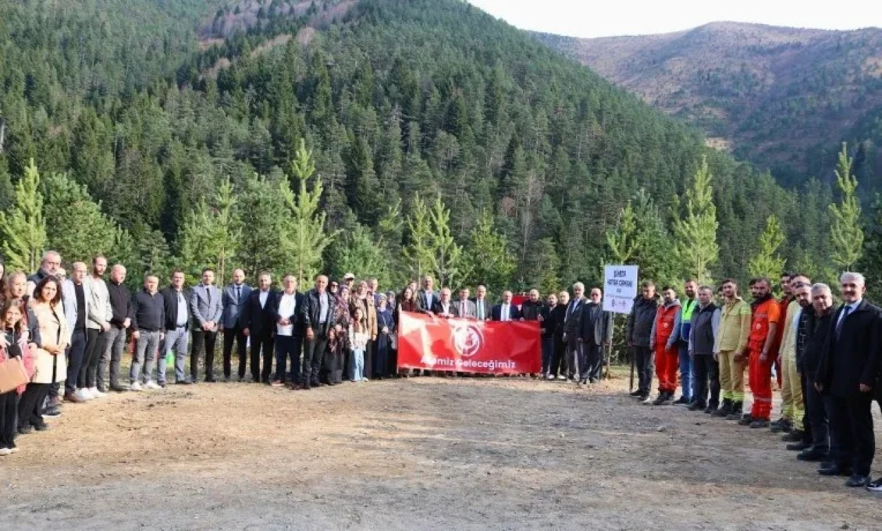 Trabzon'da Şehitler İçin Hatıra Ormanı Kuruldu, Fidanlar Dikildi