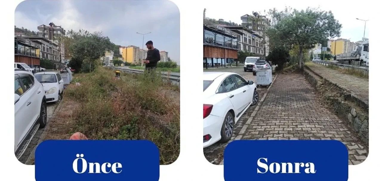 Pazar Belediyesi, yaya yürüyüş yolunda kapsamlı temizlik çalışması gerçekleştirdi