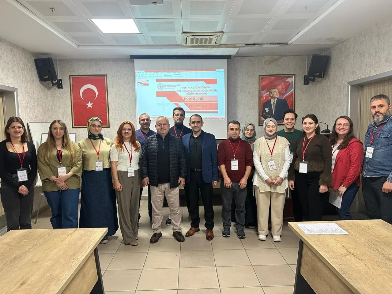 Rize'de Acil Sağlık Personeline Tıbbi Acil Çağrı Yönetimi Eğitimi Verildi