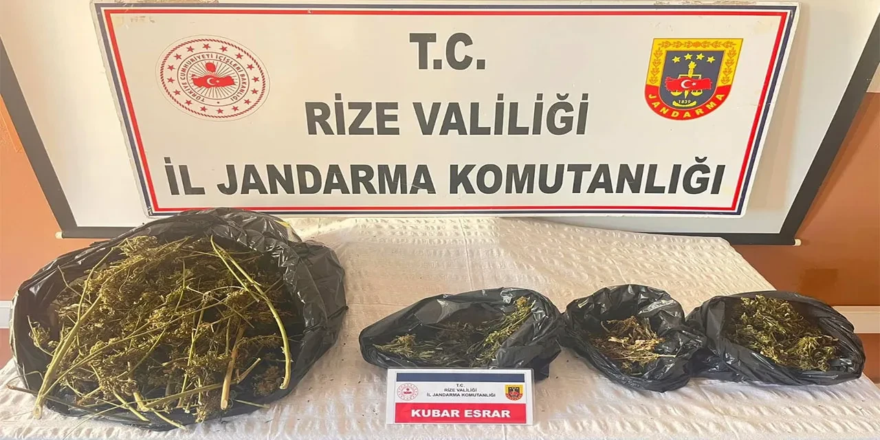Rize’de 938 Gram Kubar Esrar Ele Geçirildi: 1 Kişi Gözaltına Alındı