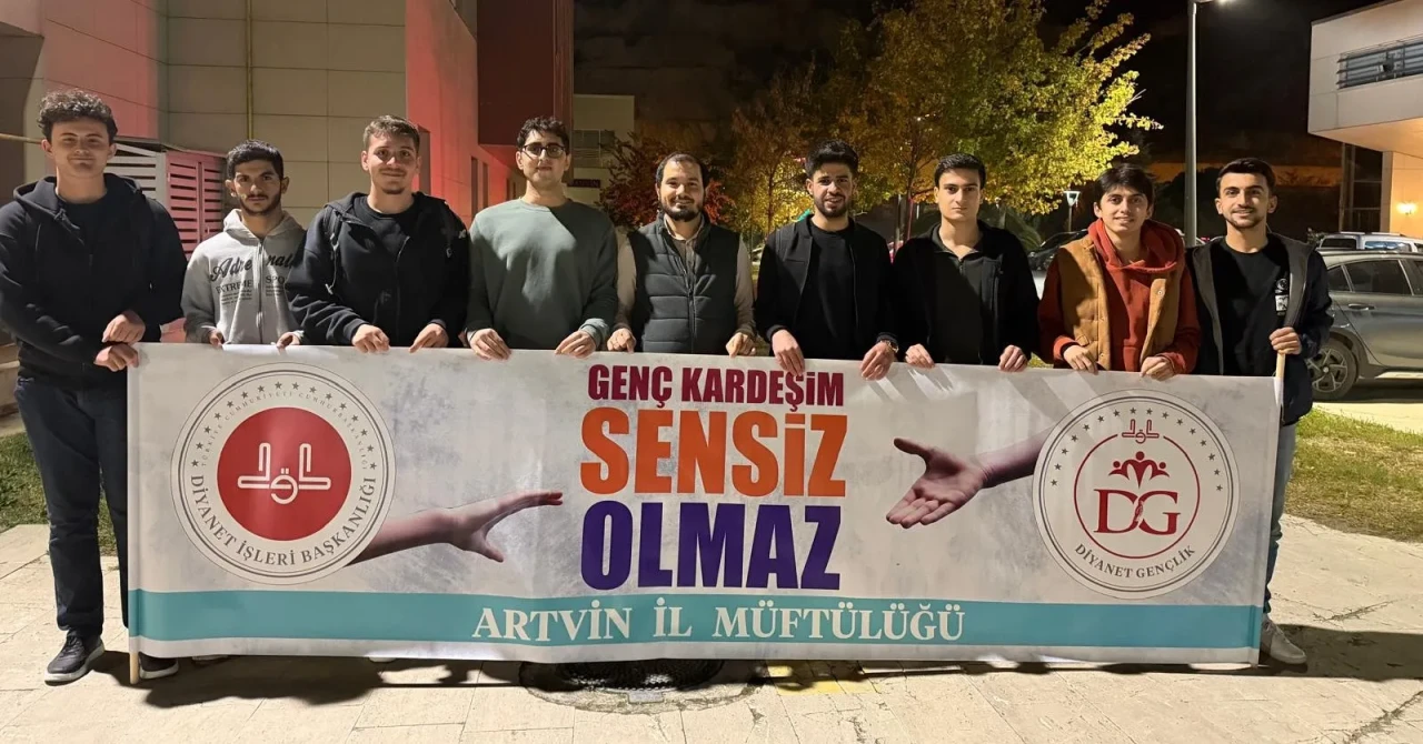 Artvin Yurdu’ndan Gazze için duyarlılık: Kızılay ile anlamlı etkinlik düzenlendi