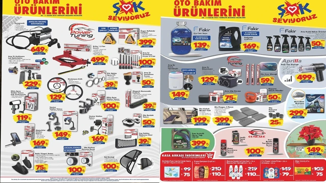 8 Kasım 2025 ŞOK Aktüel Ürünler Kataloğu Yayınlandı