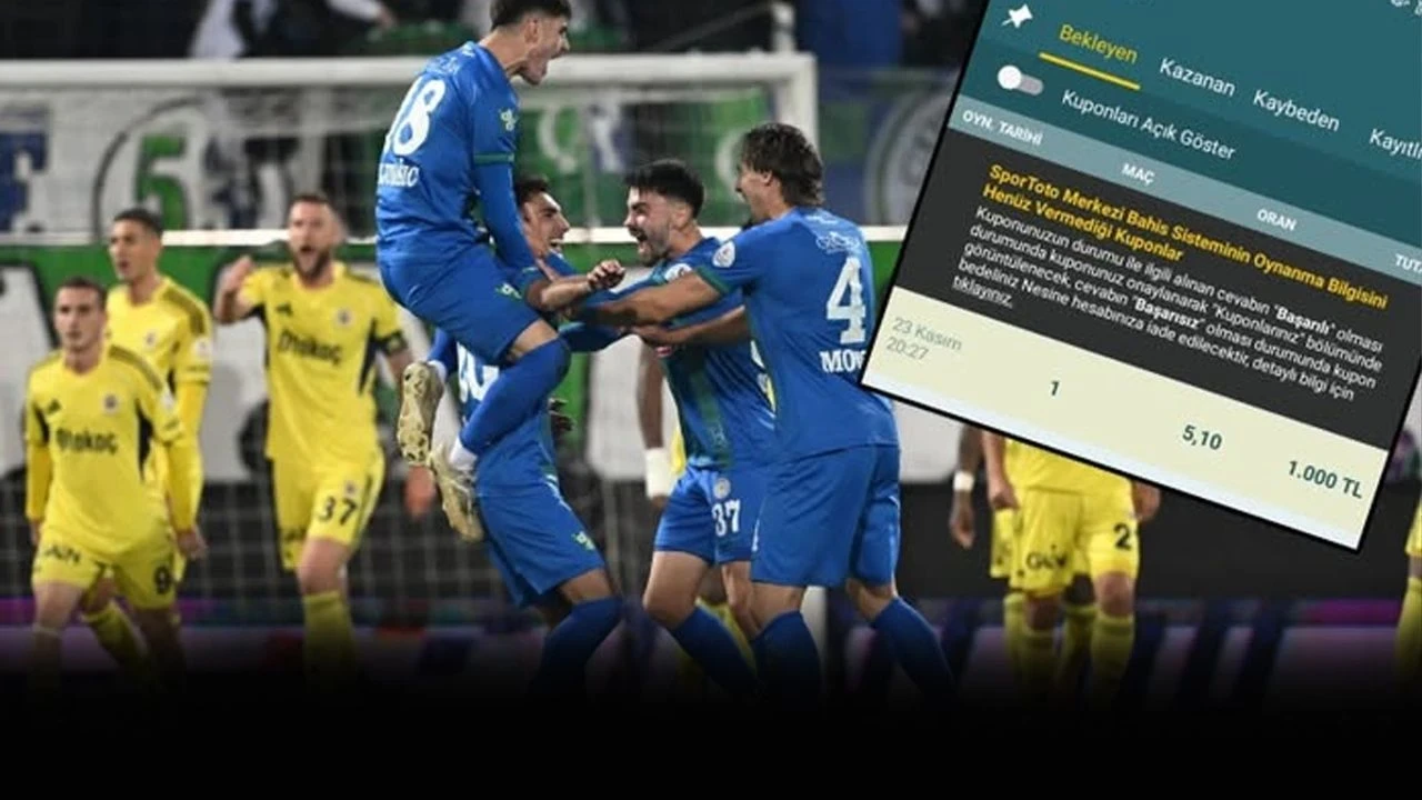 Çaykur Rizespor-Fenerbahçe maçının ikinci yarısındaki bahis hamlesi ortalığı karıştırdı