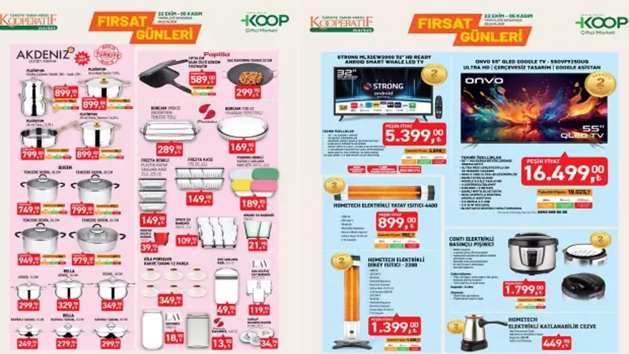 Tarım Kredi Market'te Fırsat Günleri: Elektrikli Ürünlerde İnanılmaz İndirimler!