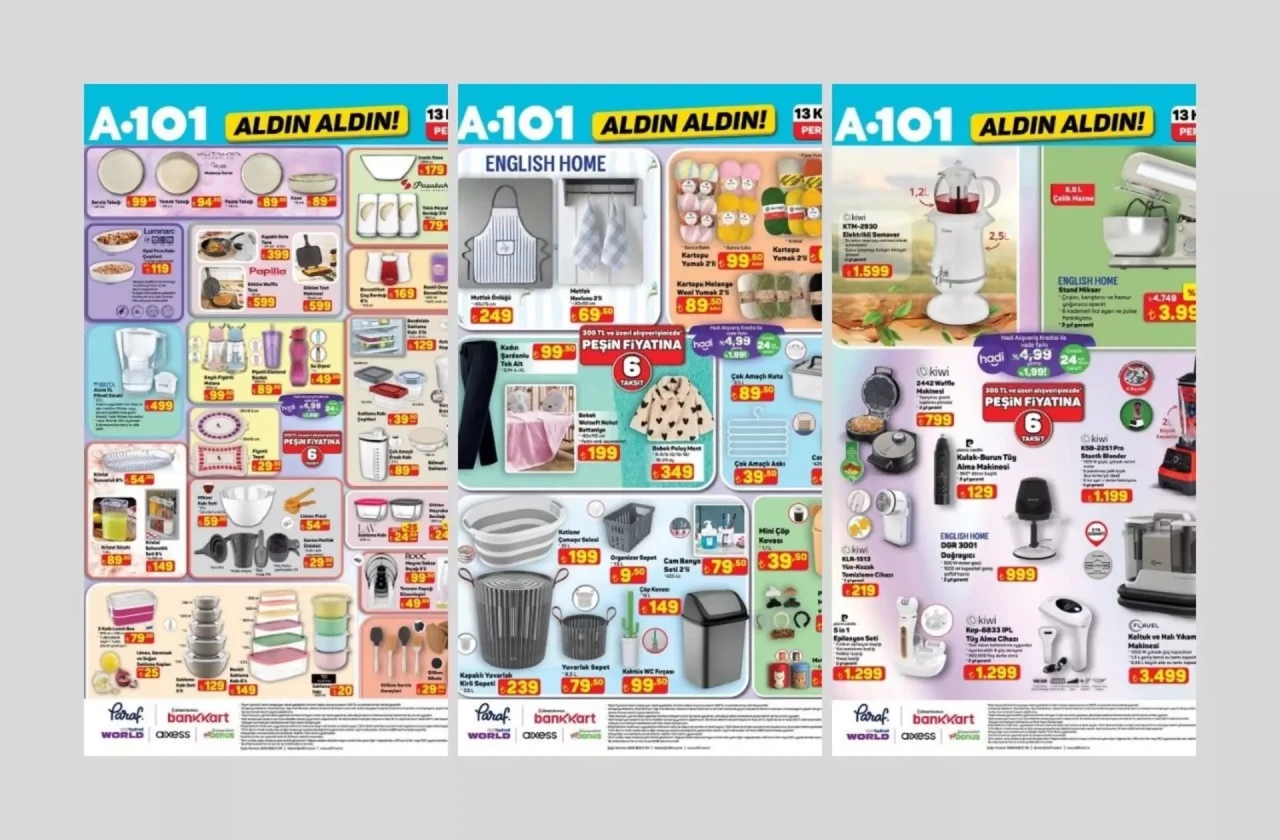A101'e English Home mutfak önlüğü geliyor! 13 Kasım 2025 A101 katalog yayınlandı!
