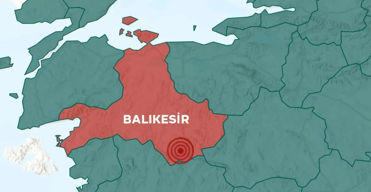 Balıkesir'de 4 büyüklüğünde deprem