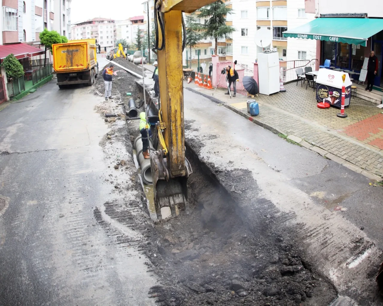 Trabzon'da Bahçecik Mahallesi'nde 12,7 milyon TL'lik yağmur suyu altyapı projesi başlatıldı