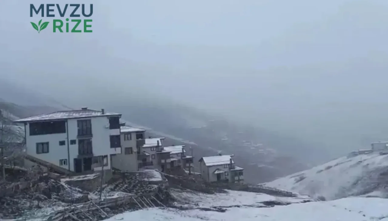 Rize’nin Yüksek Kesimleri Beyaza Büründü: 11 Aralık’ta Okullar Tatil Değil