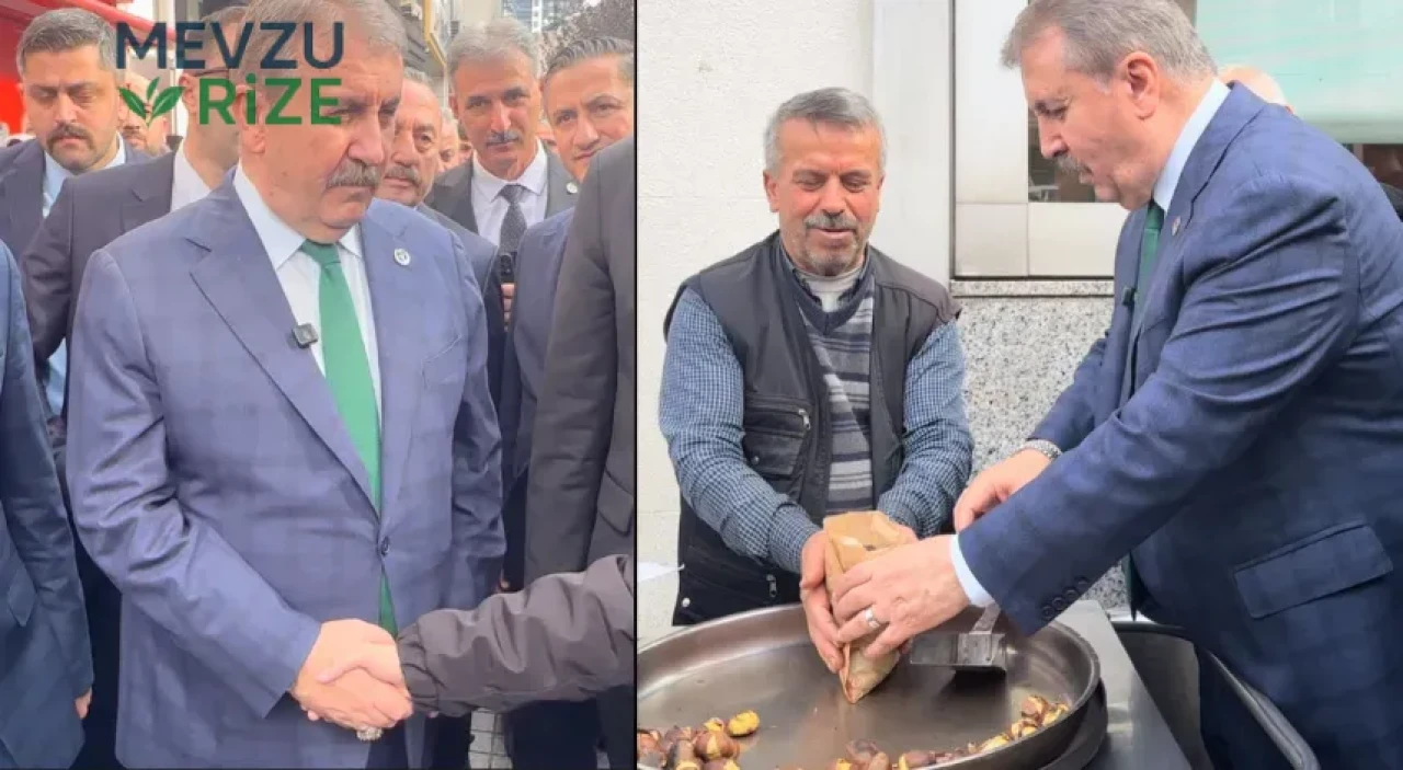 Destici Rize'de esnaf ziyaret etti, sıcak ilgiyle karşılandı