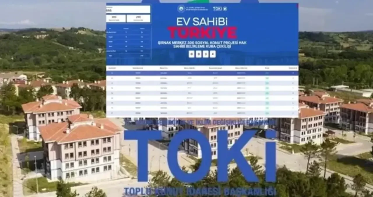 TOKİ'nin 500 Bin Sosyal Konut Projesi: Hakkari ve Şırnak'taki Asil ve Yedek İsimler Belli Oldu!