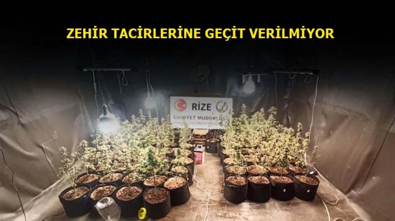 Rize'de narkotik operasyonu: 1 kg esrar ve metamfetamin ele geçirildi, 2 tutuklama!