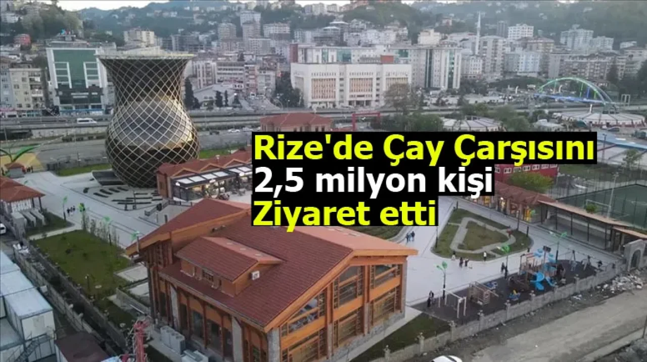 Rize'deki Çay Çarşısı'nı 2,5 milyon ziyaretçi keşfetti!