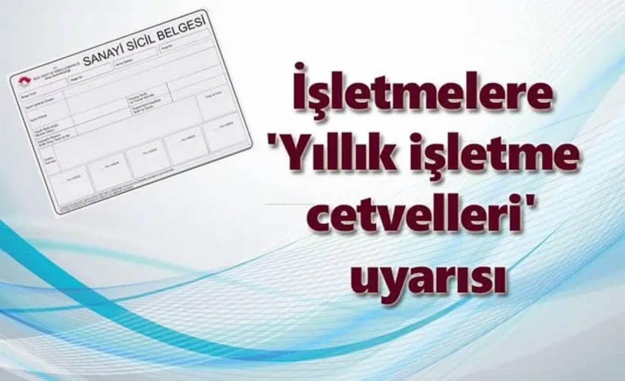 2024 Yılı İşletme Cetveli, 30 Nisan'a kadar verilmezse ceza var!