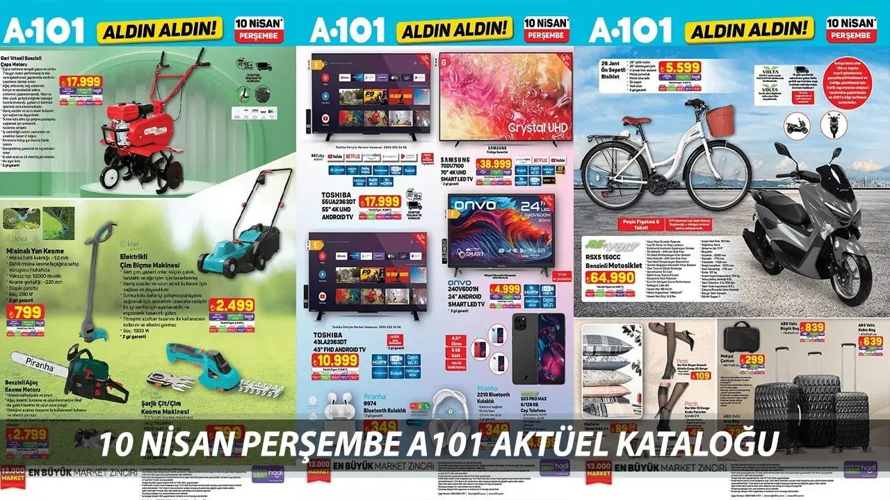 A101'in 10 Nisan Aktüel Ürünleri: Ön Sepetli Bisiklet, Sallanan Berjer ve Cam Ankastre ile Raflarda!