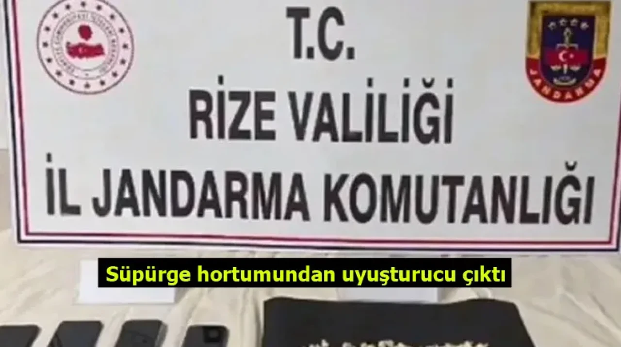 Süpürge hortumundan uyuşturucu çıktı
