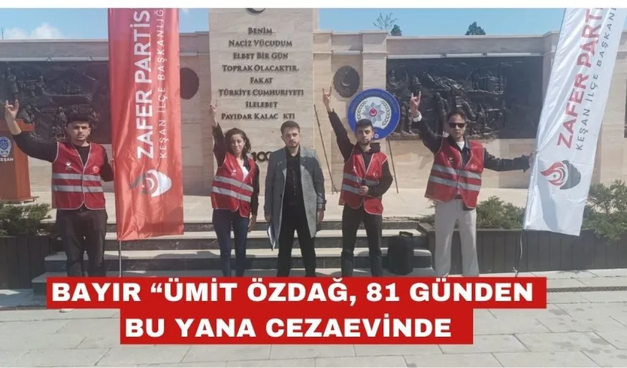 Zafer Partisi Gençlik Kolları’ndan Ümit Özdağ için basın açıklaması