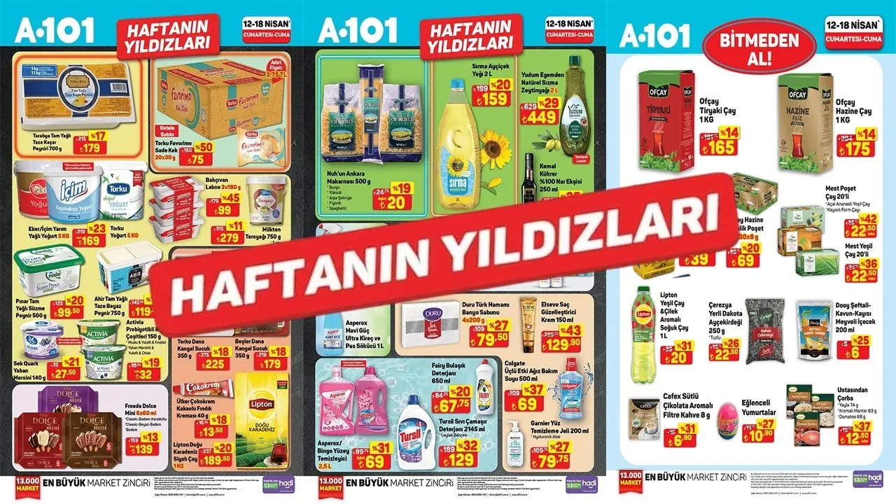 A101 12 Nisan aktüel indirim kataloğu yayımlandı