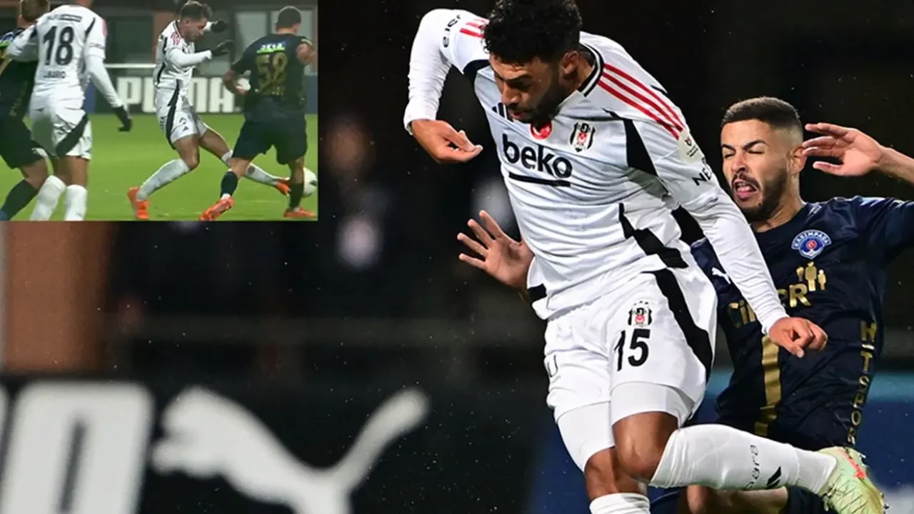 Beşiktaş'ta Tayyip Talha Sanuç, VAR kararıyla kırmızı kart gördü!