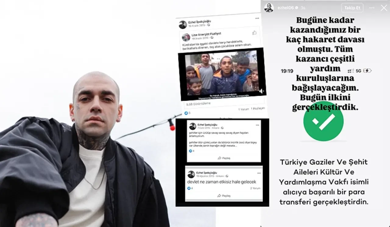 Terör destekçisi Ezhel'in bağışını kabul etmediler