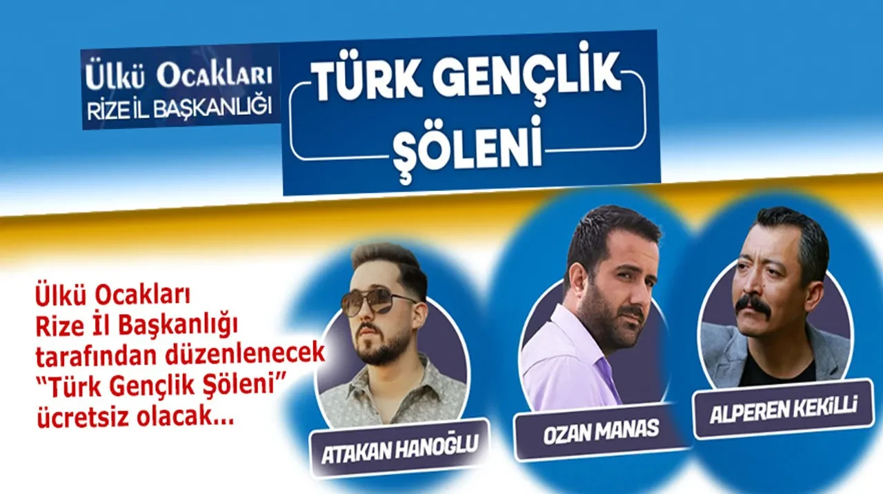 RizeÜlkü Ocakları'ndan“Türk Gençlik Şöleni”