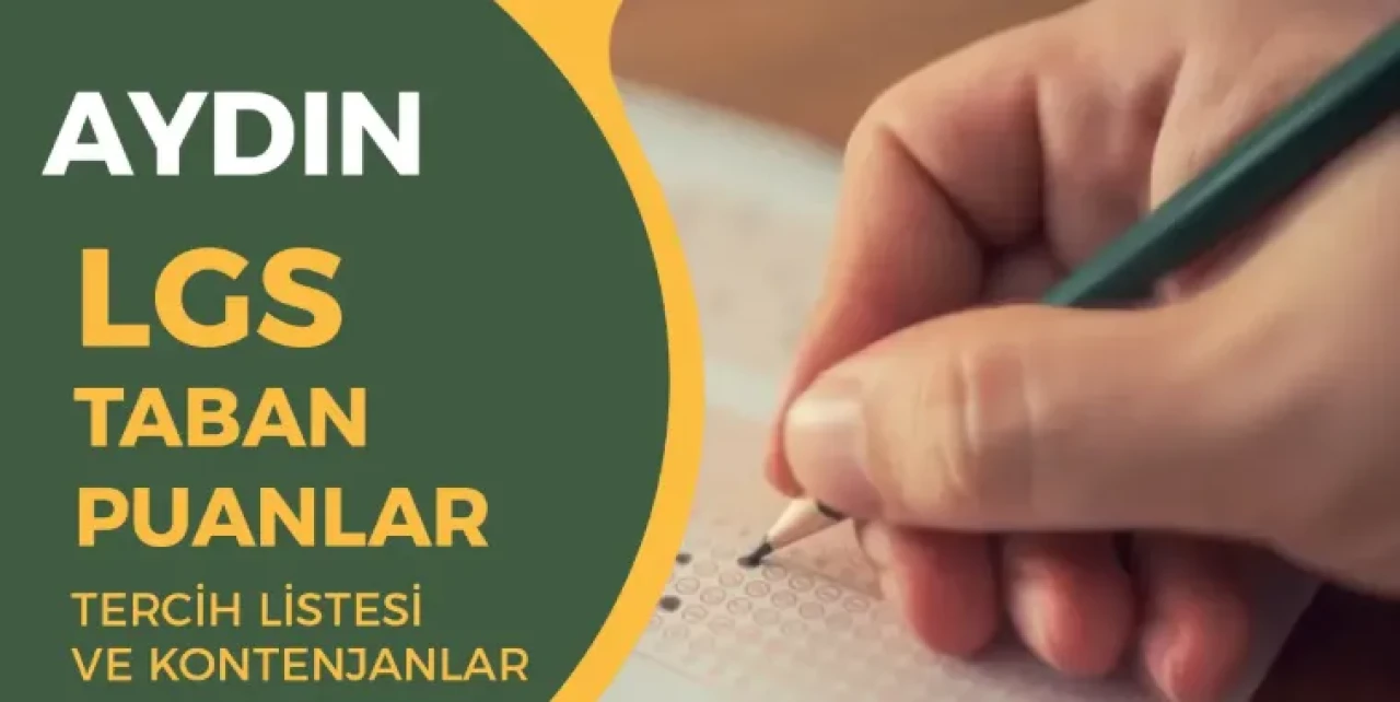 2025 Aydın LGS Taban Puanları ve Yüzdelik Dilimleri