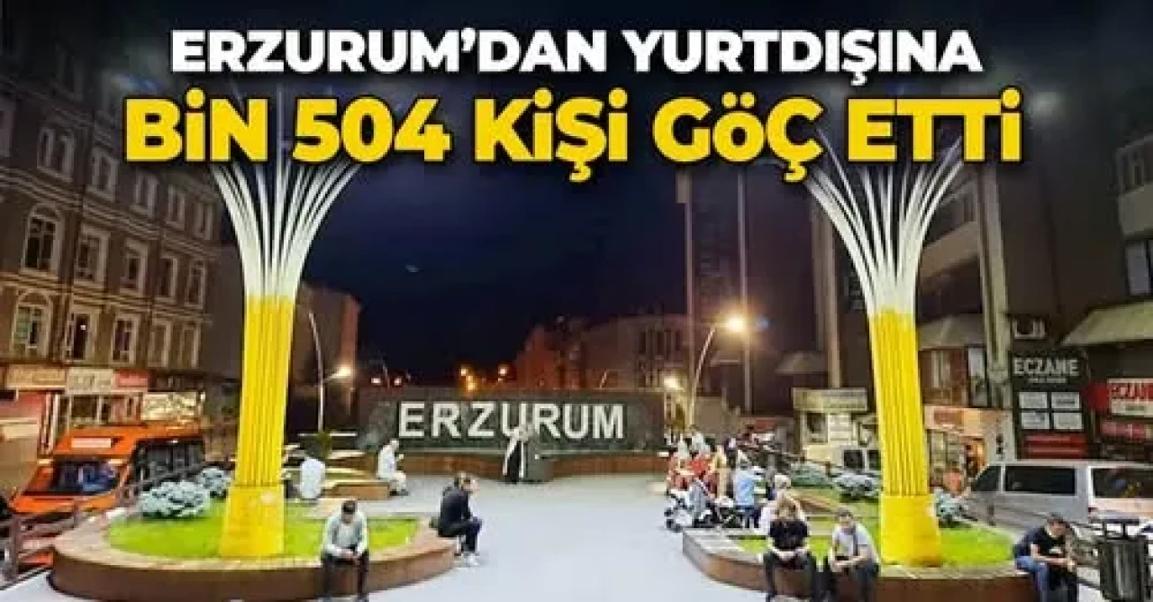 TÜİK 2024 Göç İstatistikleri: Erzurum'dan Yurt Dışına 1,504 Kişi Göç Etti
