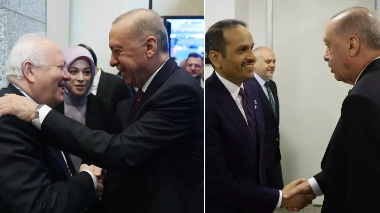 Erdoğan, İİT Dışişleri Bakanları Toplantısı sonrası Katar Başbakanı'nı kabul etti