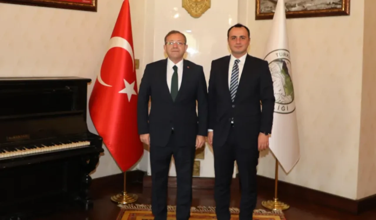 Kars Valisi Ziya Polat, Susuz Kaymakamı Halis Hacıismailoğlu’nu Makamında Ağırladı