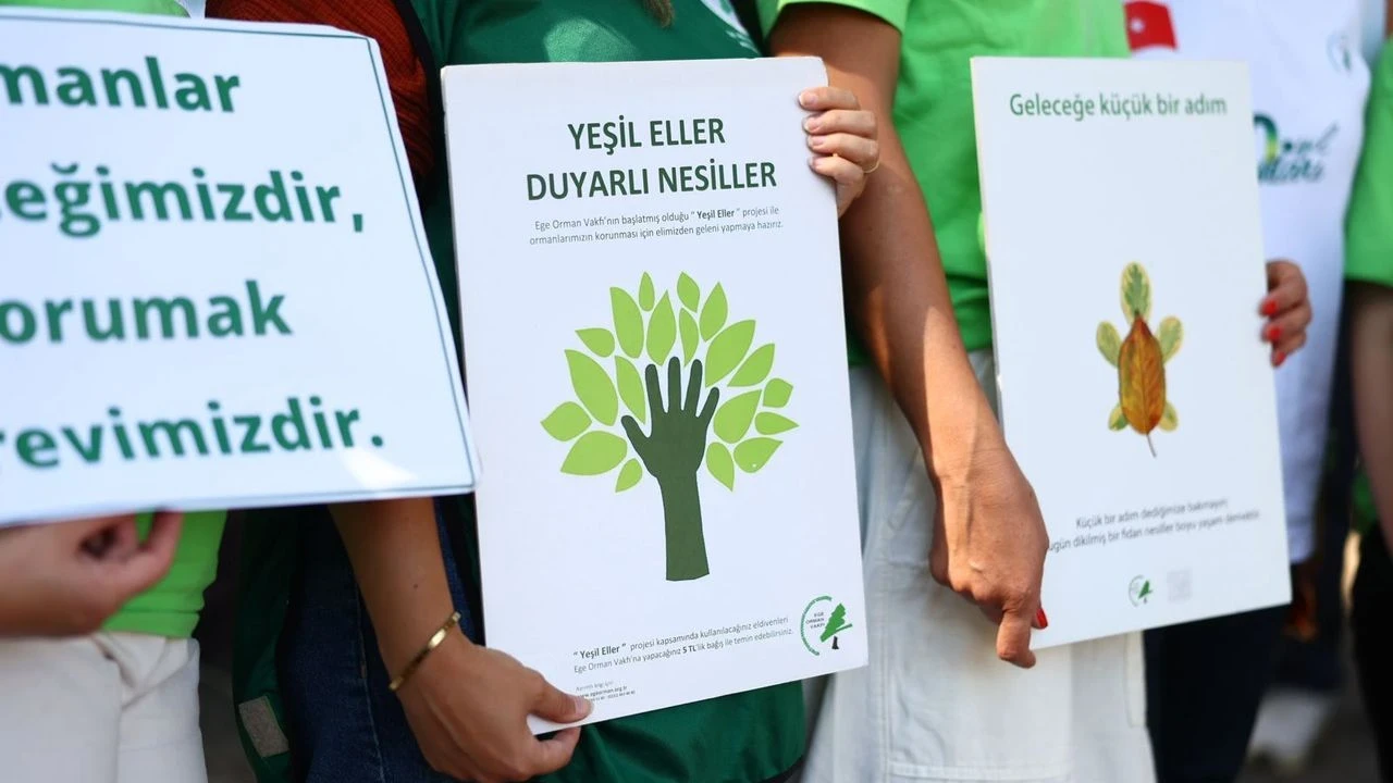 Balçova'da "Ateşsiz Piknik" ile orman yangınlarına dikkat çekildi