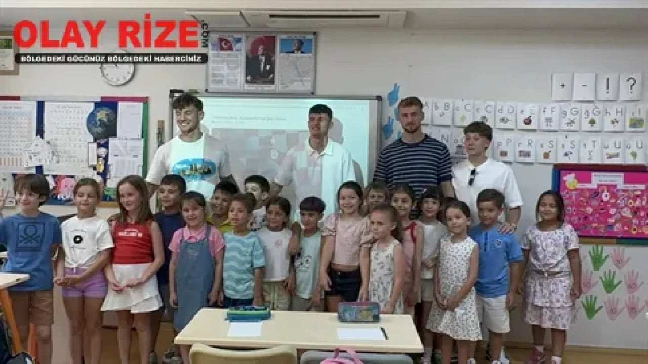 Trabzonspor U19 Takımı, Marmaris'te minik öğrencilere unutulmaz bir gün yaşattı