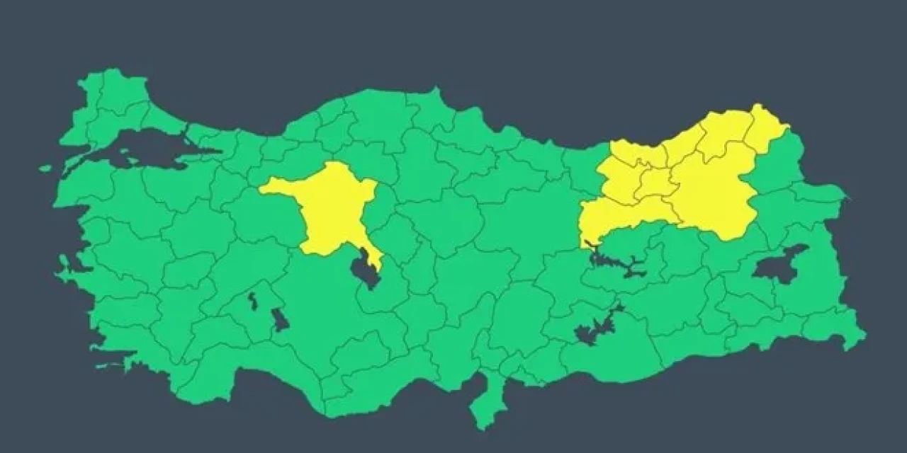 9 il için sarı kodlu 'sağanak yağış' uyarısı