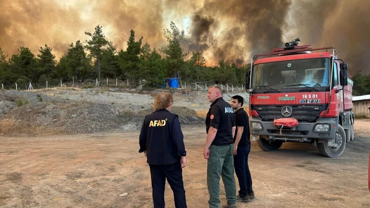 Orman yangınları nedeniyle 2.619 kişi tahliye edildi, AFAD müdahaleleri sürüyor.