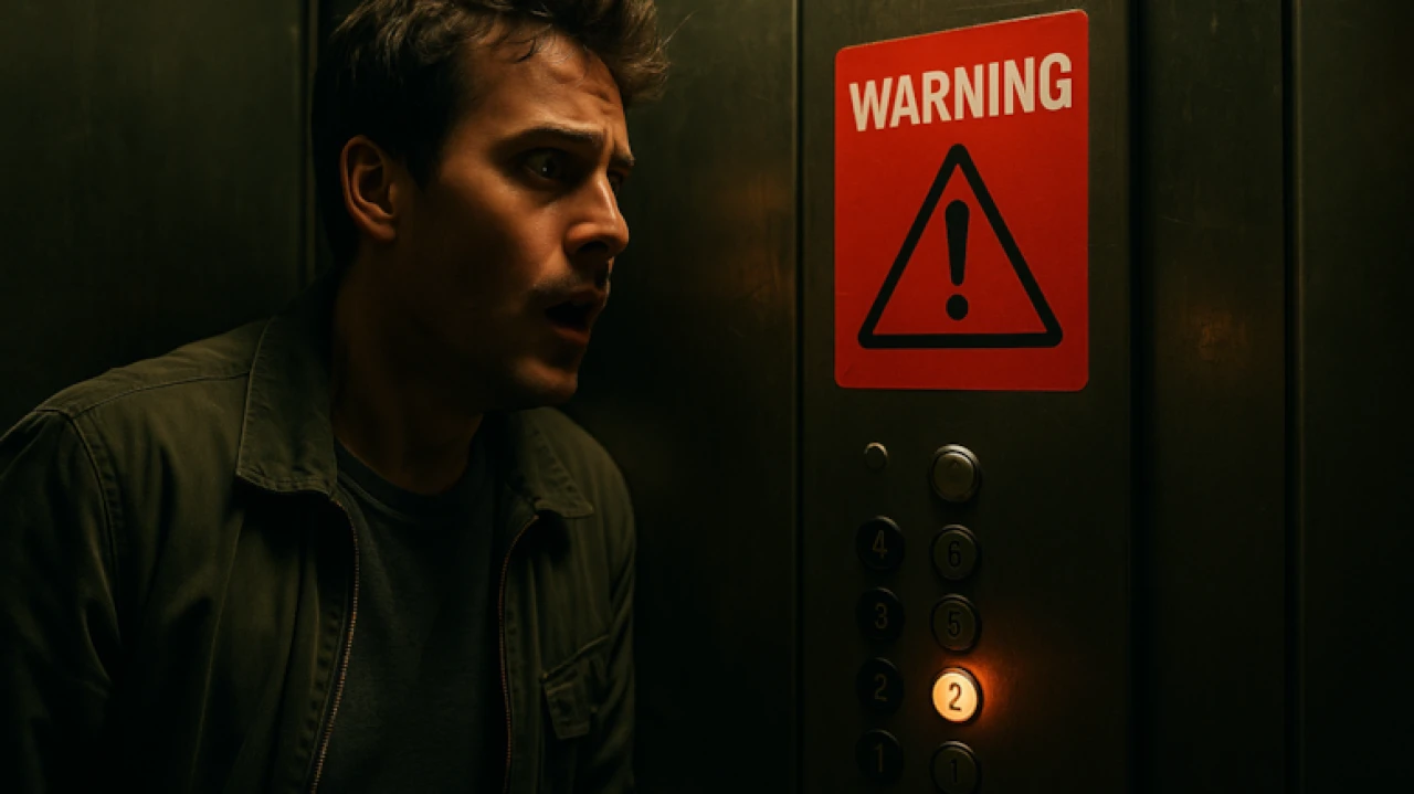 Asansörlerdeki renkli etiketler, güvenlikteki tehlikeleri gözler önüne seriyor