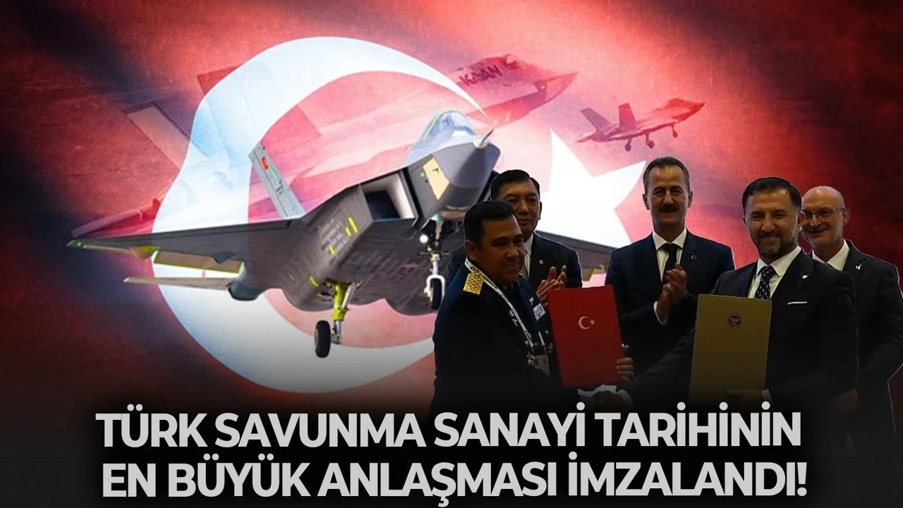 Yerli muharip uçak Kaan için Endonezya'ya 48 adet satış sözleşmesi imzalandı