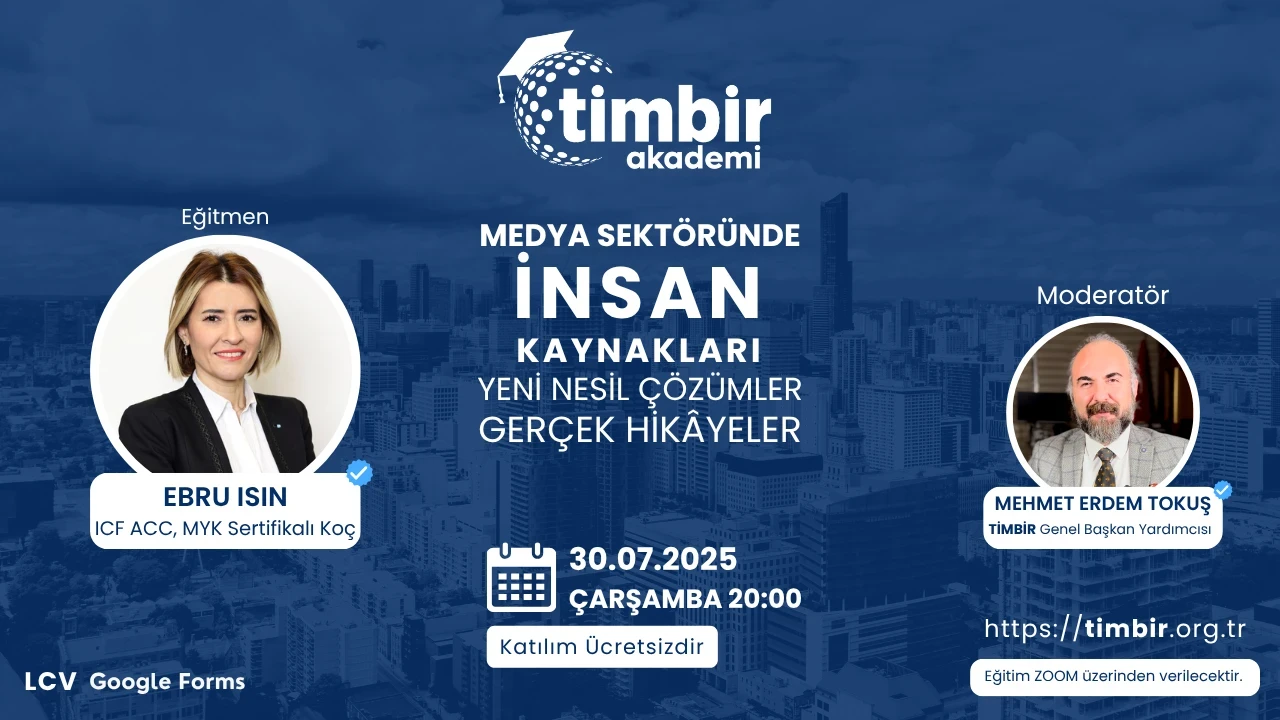 Medya Sektörüne Özel Ücretsiz İK Eğitimi 30 Temmuz'da Zoom'da!