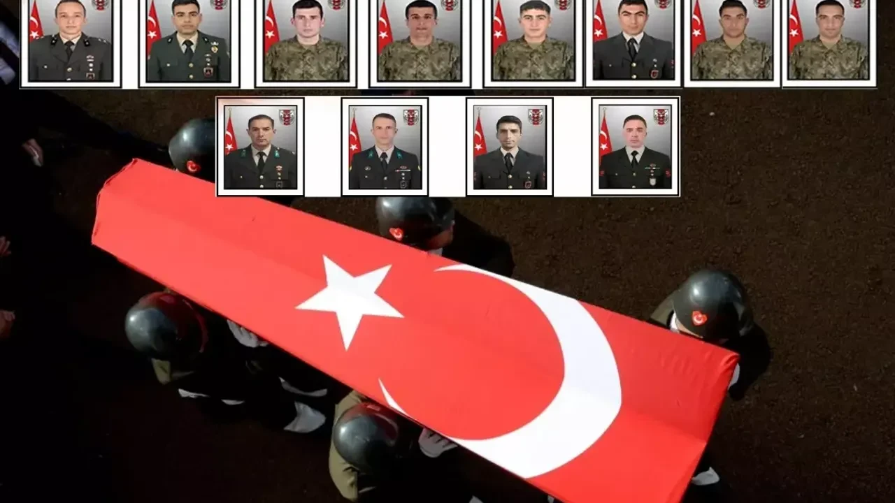 Metan gazı felaketinde 12 asker şehit oldu, Türkiye yasa boğuldu